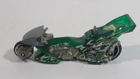 2005 Hot Wheels Rebel Rides Fright Bike Motorcycle Translucent Green Die Cast Toy Car Vehicle