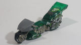 2005 Hot Wheels Rebel Rides Fright Bike Motorcycle Translucent Green Die Cast Toy Car Vehicle