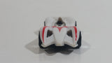 2008 Hot Wheels Track Set exclusive Mach 6 Speed Racer White Plastic Toy Race Car Vehicle