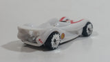 2008 Hot Wheels Track Set exclusive Mach 6 Speed Racer White Plastic Toy Race Car Vehicle