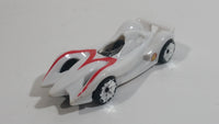 2008 Hot Wheels Track Set exclusive Mach 6 Speed Racer White Plastic Toy Race Car Vehicle