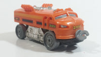 2011 Hot Wheels Rapid Transit Series Rocky Mountain Rail Train Engine Locomotive Orange Plastic Body Die Cast Toy Railway Railroad Vehicle