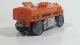 2011 Hot Wheels Rapid Transit Series Rocky Mountain Rail Train Engine Locomotive Orange Plastic Body Die Cast Toy Railway Railroad Vehicle