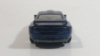 2013 Hot Wheels HW Workshop Then and Now Custom '12 Ford Mustang Dark Metallic Blue Die Cast Toy Car Vehicle