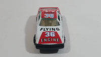 Vintage Yatming Toyota Celica Flying Engine #36 No. 1036 White Red Die Cast Toy Race Car Vehicle