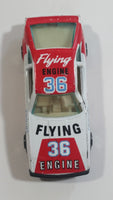 Vintage Yatming Toyota Celica Flying Engine #36 No. 1036 White Red Die Cast Toy Race Car Vehicle