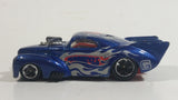 2007 Hot Wheels Racing '41 Willys Metalflake Blue #6 Die Cast Toy Hot Rod Car Vehicle