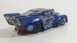 2007 Hot Wheels Racing '41 Willys Metalflake Blue #6 Die Cast Toy Hot Rod Car Vehicle