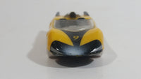 2008 Hot Wheels "Speed Racer" Racer X Street Car #9 Yellow Frosted White Plastic Body Die Cast Toy Car Vehicle