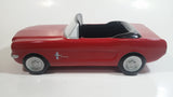 Teraflora Gifts 1965 Ford Mustang Convertible Red and Black Classic Muscle Car Shaped Ceramic Flower Planter 10 1/2" Long