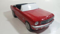 Teraflora Gifts 1965 Ford Mustang Convertible Red and Black Classic Muscle Car Shaped Ceramic Flower Planter 10 1/2" Long