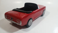 Teraflora Gifts 1965 Ford Mustang Convertible Red and Black Classic Muscle Car Shaped Ceramic Flower Planter 10 1/2" Long