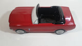 Teraflora Gifts 1965 Ford Mustang Convertible Red and Black Classic Muscle Car Shaped Ceramic Flower Planter 10 1/2" Long