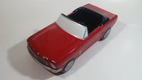 Teraflora Gifts 1965 Ford Mustang Convertible Red and Black Classic Muscle Car Shaped Ceramic Flower Planter 10 1/2" Long