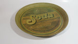 Vintage 1979 Colonel Goodfellow's Brand Famous Old Fashioned Sarsaparilia Soda 12 1/2" Round Metal Drink Beverage Serving Tray