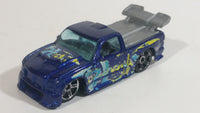 2008 Hot Wheels All Stars Super Tuned Truck Dark Blue Die Cast Toy Car Vehicle