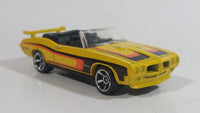 2011 Hot Wheels Muscle Mania 70 Pontiac GTO Convertible Yellow Die Cast Toy Car Vehicle