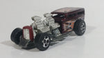 2000 Hot Wheels Way 2 Fast Dark Metal Red Die Cast Toy Car Hot Rod Vehicle