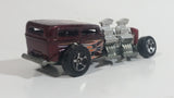 2000 Hot Wheels Way 2 Fast Dark Metal Red Die Cast Toy Car Hot Rod Vehicle