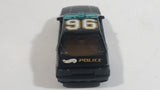 1996 Hot Wheels Police Cruiser Black with White Doors #96 Auto City Die Cast Toy Emergency Response Cop Vehicle