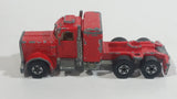 HTF Rare 1981 Hot Wheels Steering Rigs Peterbilt Semi Truck Rig Red Die Cast Toy Car Vehicle Hong Kong