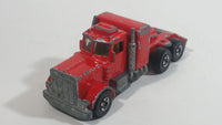 HTF Rare 1981 Hot Wheels Steering Rigs Peterbilt Semi Truck Rig Red Die Cast Toy Car Vehicle Hong Kong