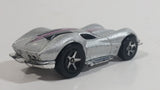 2005 Hot Wheels First Editions Drop Tops 1963 Corvette Sting Ray Metalflake Silver Die Cast Toy Car Vehicle