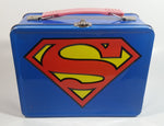 DC Comics Blue Superman Tin Metal Lunch Box Superhero Collectible