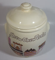 Vintage 1984 CHD Treasure Craft Chew Chew Train 9 1/2" Tall Ceramic Cookie Jar Made in U.S.A.