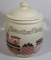 Vintage 1984 CHD Treasure Craft Chew Chew Train 9 1/2" Tall Ceramic Cookie Jar Made in U.S.A.