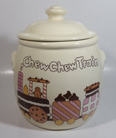 Vintage 1984 CHD Treasure Craft Chew Chew Train 9 1/2" Tall Ceramic Cookie Jar Made in U.S.A.