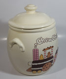 Vintage 1984 CHD Treasure Craft Chew Chew Train 9 1/2" Tall Ceramic Cookie Jar Made in U.S.A.