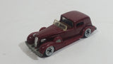 1983 Hot Wheels '35 Classic Caddy Cadillac Maroon Die Cast Toy Car Vehicle