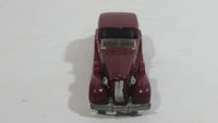 1983 Hot Wheels '35 Classic Caddy Cadillac Maroon Die Cast Toy Car Vehicle