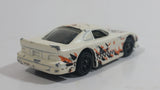 1999 Hot Wheels Mega Graphics Mustang Cobra Pearl White Die Cast Toy Car Vehicle