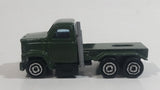 Vintage Majorette Magirus Army Green Military Army Semi Tractor Truck 1:100 Scale Die Cast Toy Car Trucking Rig Vehicle