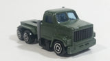 Vintage Majorette Magirus Army Green Military Army Semi Tractor Truck 1:100 Scale Die Cast Toy Car Trucking Rig Vehicle