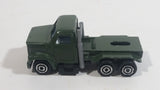 Vintage Majorette Magirus Army Green Military Army Semi Tractor Truck 1:100 Scale Die Cast Toy Car Trucking Rig Vehicle