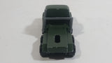 Vintage Majorette Magirus Army Green Military Army Semi Tractor Truck 1:100 Scale Die Cast Toy Car Trucking Rig Vehicle