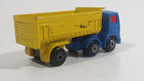 Vintage 1980 Lesney No. 30 Articulated Semi Truck Blue Tractor Yellow Trailer "International" Die Cast Toy Car Vehicle