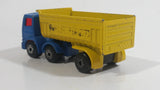 Vintage 1980 Lesney No. 30 Articulated Semi Truck Blue Tractor Yellow Trailer "International" Die Cast Toy Car Vehicle