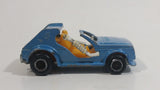 Vintage Majorette No. 223 Crazy Car Light Blue 1/55 Scale Die Cast Toy Car Vehicle Made in France