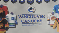 NHL Ice Hockey Vancouver Canucks Team Jersey and Arena History 10 3/4" x 13 1/4" Hardboard Wall Plaque