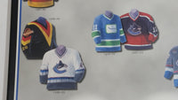 NHL Ice Hockey Vancouver Canucks Team Jersey and Arena History 10 3/4" x 13 1/4" Hardboard Wall Plaque