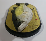 HTF Version Elvis "Billy Mouth" Big Mouth Billy Bass Singing Moving Fish On Plaque Novelty Collectible