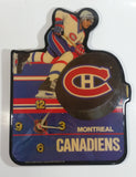 1989 NHL Ice Hockey Team Montreal Canadiens Lacquered Wood Clock 11 1/2" x 11 1/4"