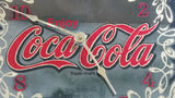 Vintage Enjoy Coca-Cola Coke Soda Pop Wood Framed Glass Mirror Advertising Clock 13 1/4" x 21 1/4"