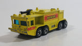 1981 Hot Wheels Workhorses Airport Rescue Yellow Fire Truck Die Cast Toy Car Firefighting Emergency Rescue Vehicle Hong Kong