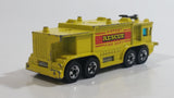 1981 Hot Wheels Workhorses Airport Rescue Yellow Fire Truck Die Cast Toy Car Firefighting Emergency Rescue Vehicle Hong Kong