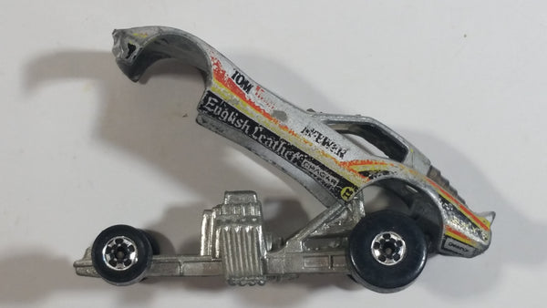 1982 Hot Wheels Vetty Funny Corvette Funny Car Grey Die Cast Toy Drag Racing Car Vehicle